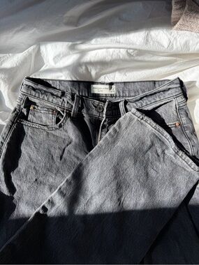 Abercrombie & Fitch Low Rise Baggy Jeans - Washed Black